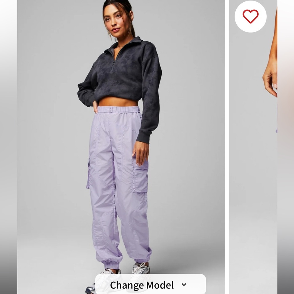 Lilac Lily Shine Lightweight Cargo Jogger
